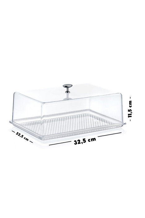 Hermia Plato para Servir Pasteles CLRKS-3 Transparente Hermia Plato para Servir Pasteles CLRKS-3 Transparente